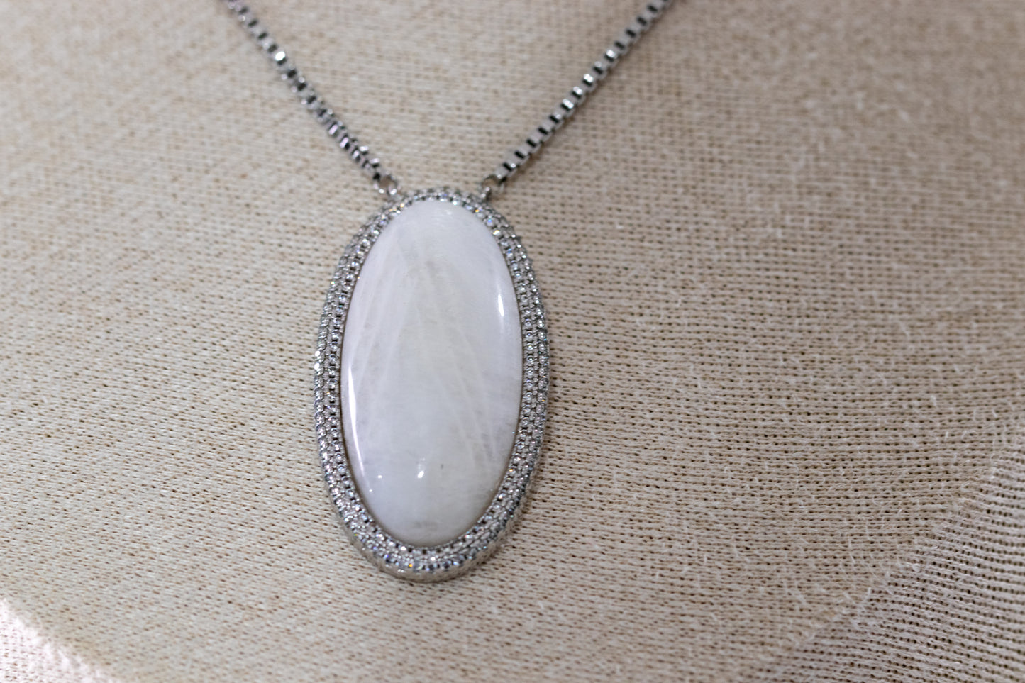Celestial Moonstone Pendant Necklace