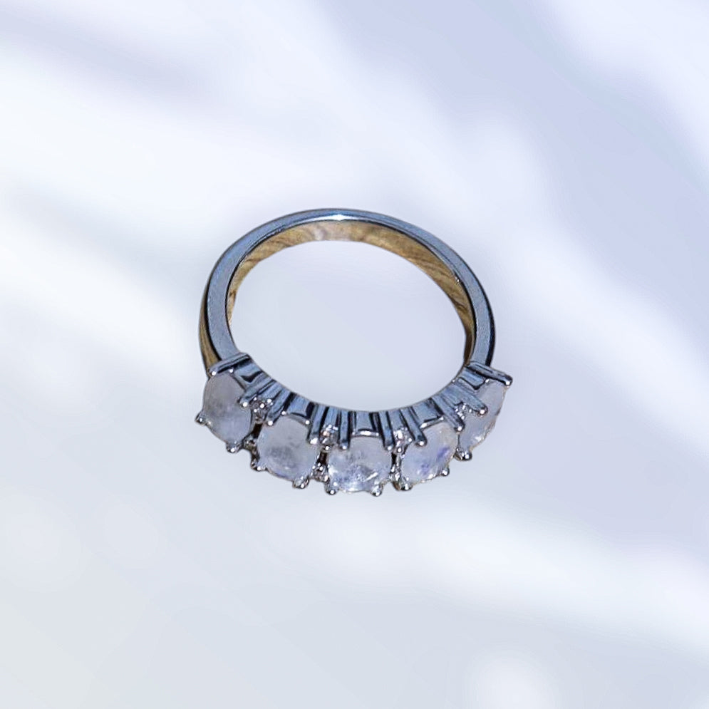 Celestial Elegance Moonstone Ring