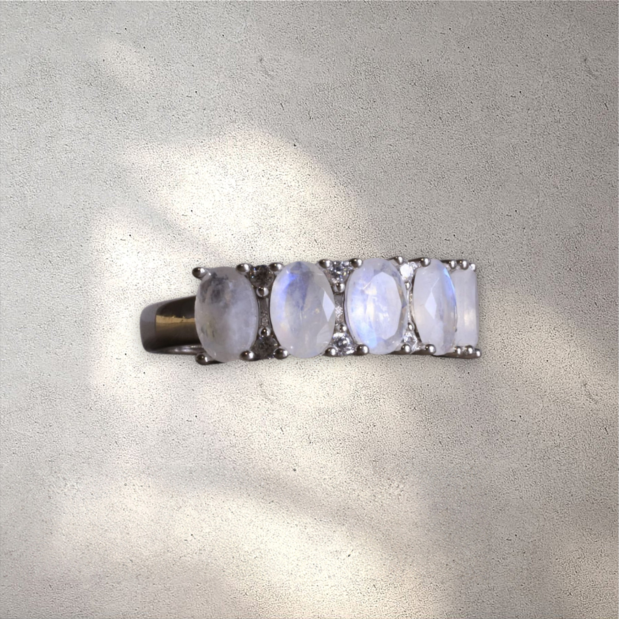 Celestial Elegance Moonstone Ring