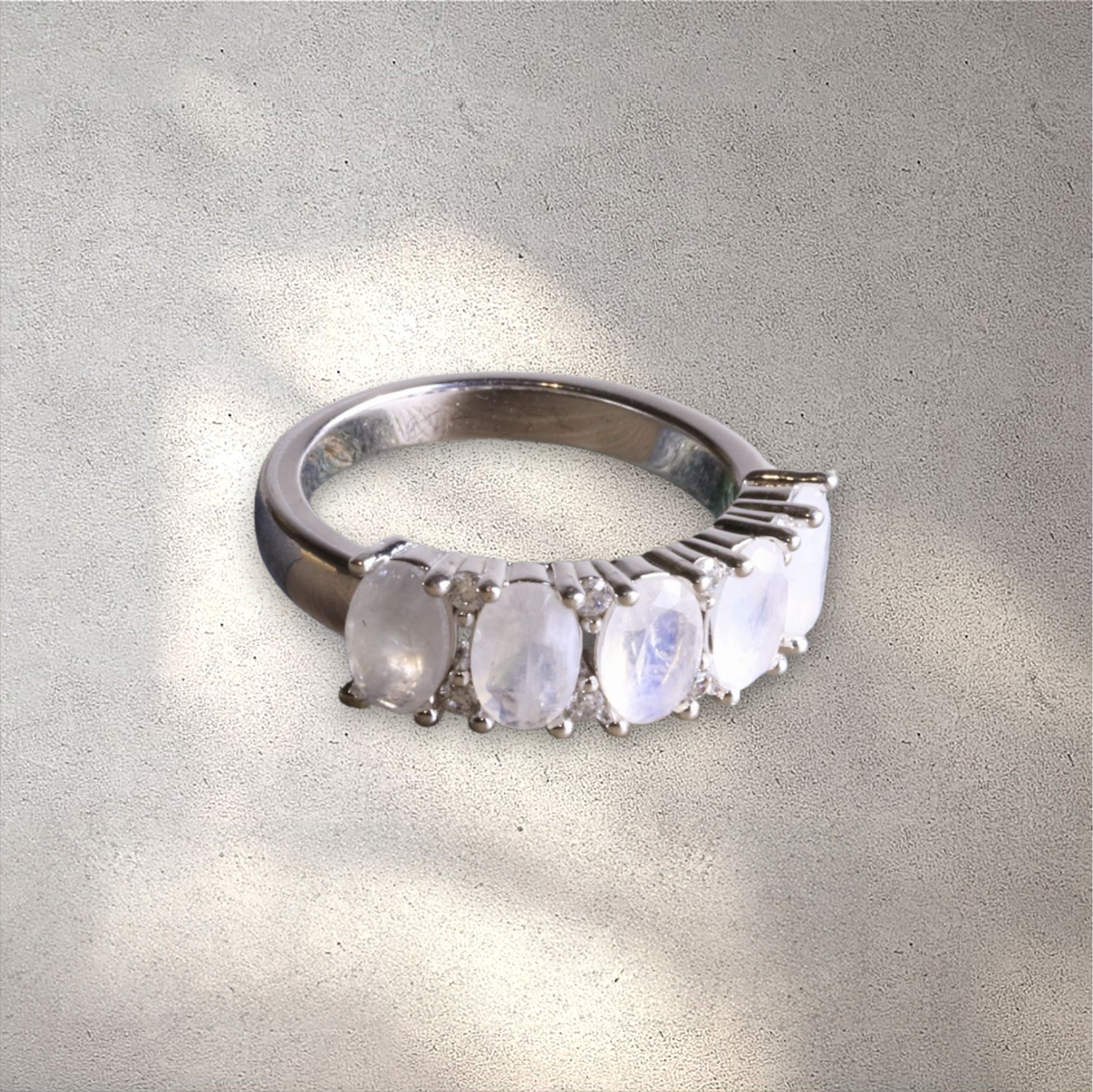 Celestial Elegance Moonstone Ring