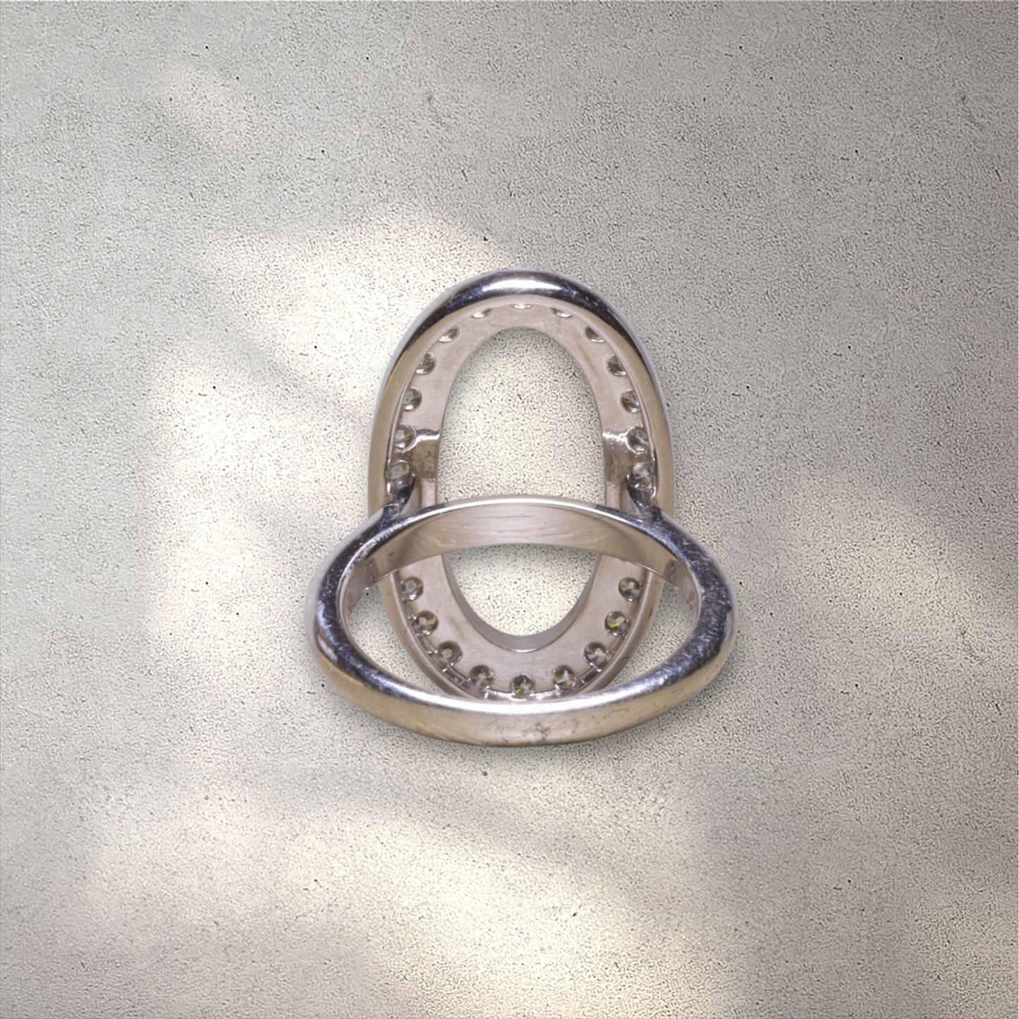 Halo Moonstone Ring