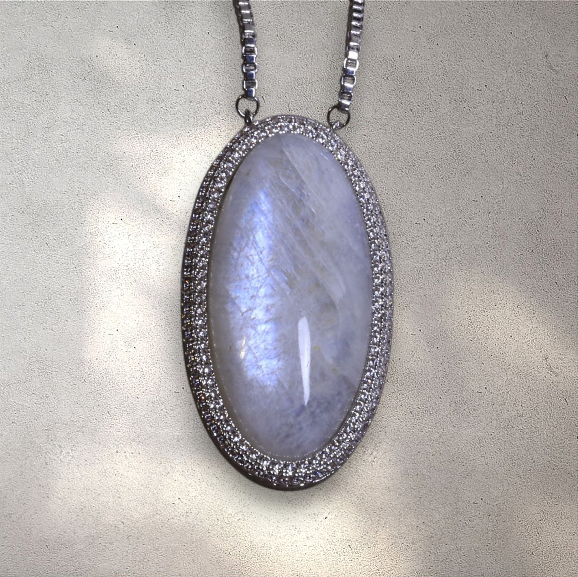Celestial Moonstone Pendant Necklace